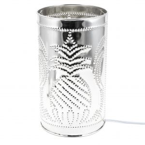 Pierced Tin Lamp-Welcome (Pineapple)