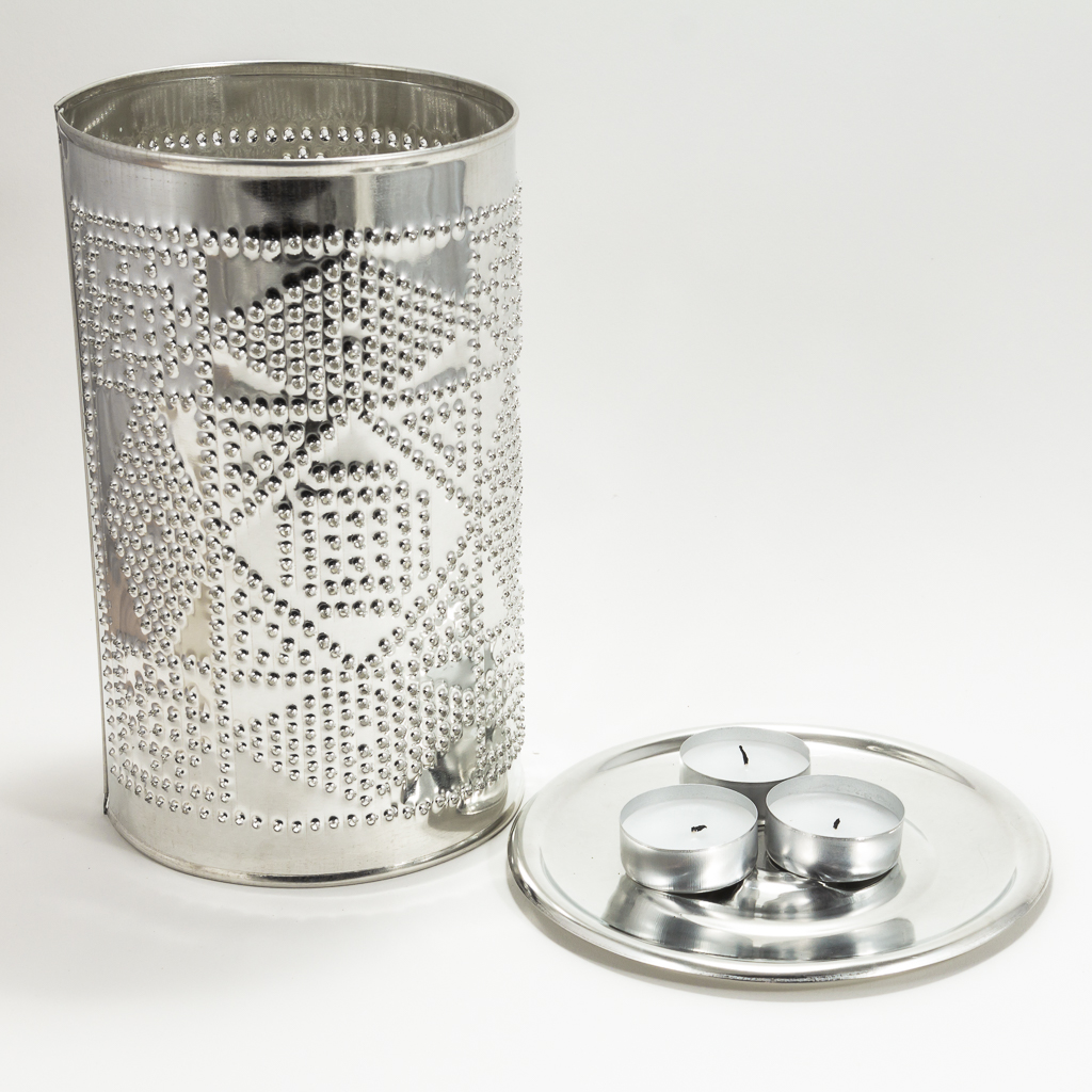 Tin Candle Shade-Storm At Sea - Image 2