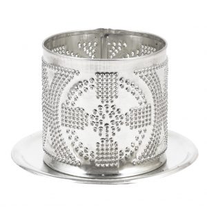 Tin Tealight Shade-Celtic Cross