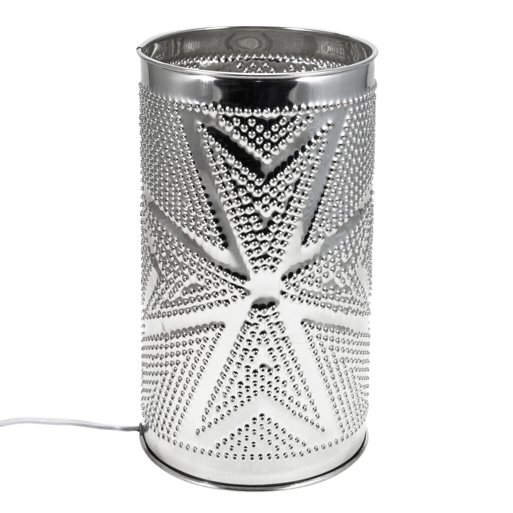 Pierced Tin Lamp-Maltese Cross