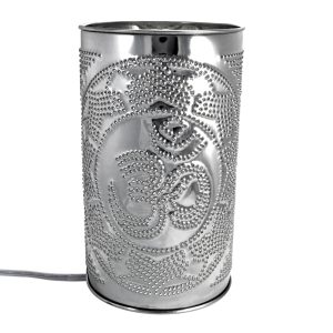 Pierced Tin Lamp-Om Mandala