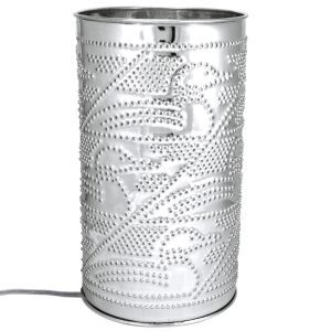 Pierced Tin Lamp-Loons on the Lake